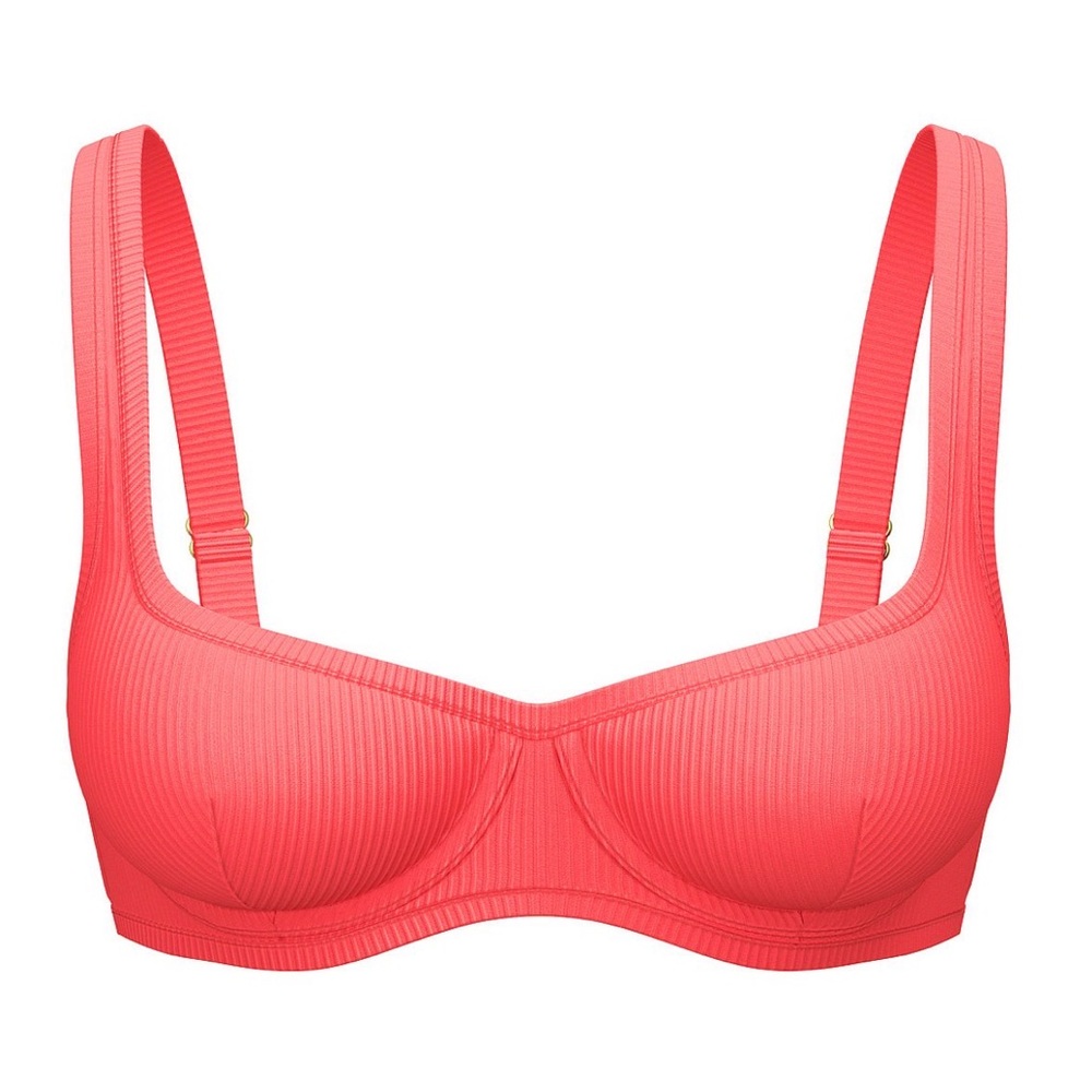 Victoria's Secret Coral Ribbed Bra